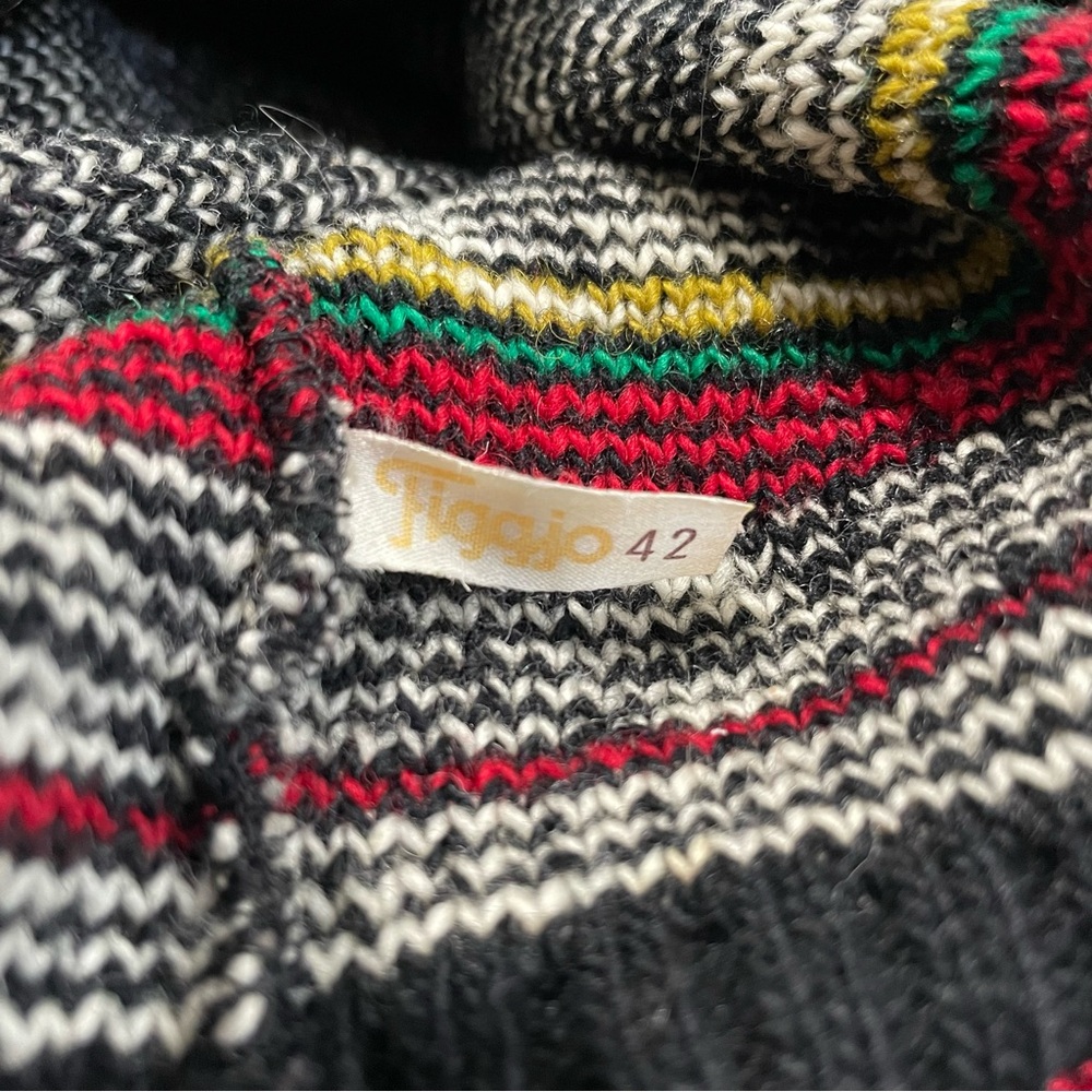 Vintage FIGGJO Ski Snowboard Ladies Cardigan SWEATER 100% Virgin Wool Norway - Picture 8 of 9